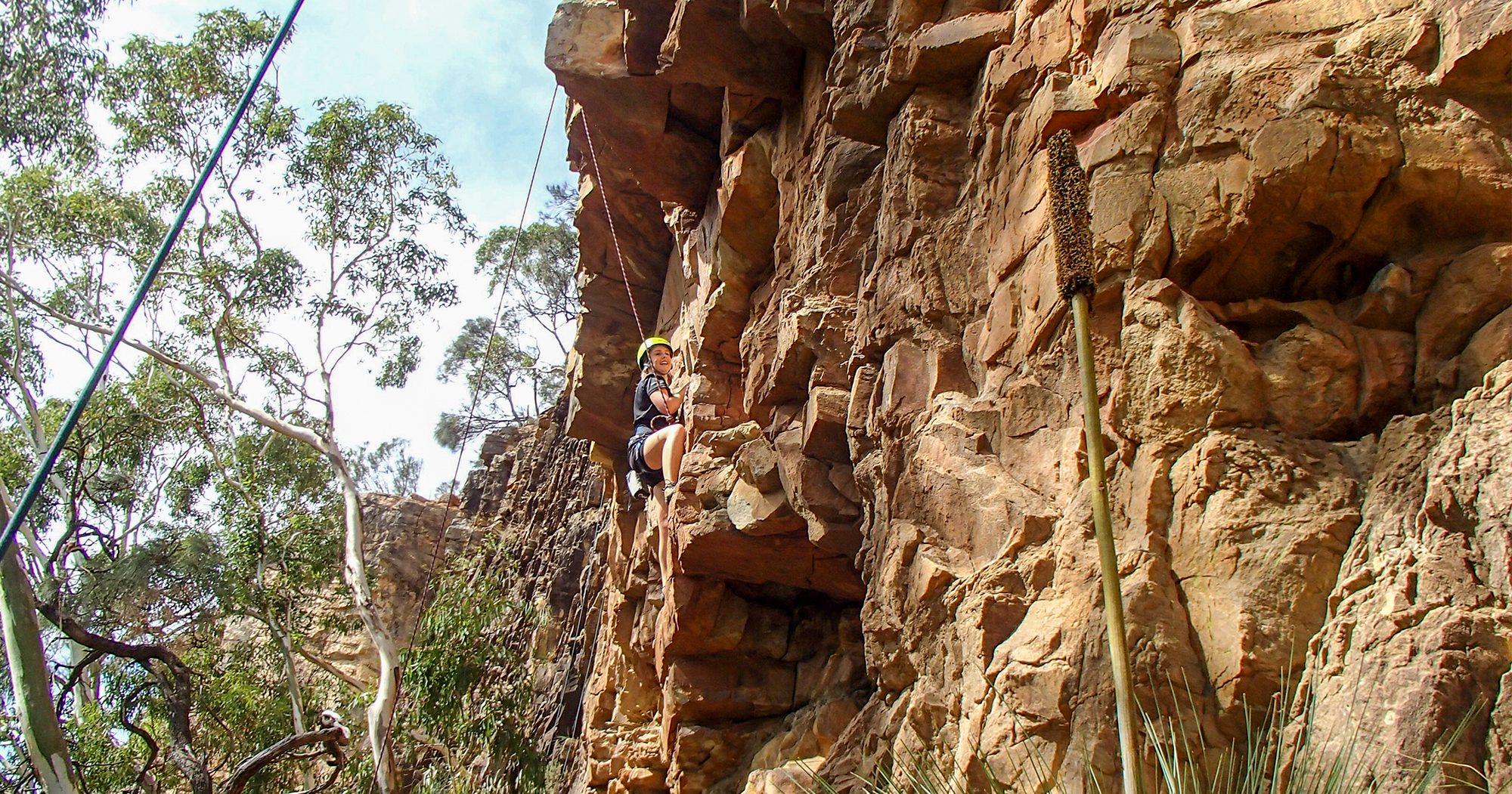 rock climbing at morialta